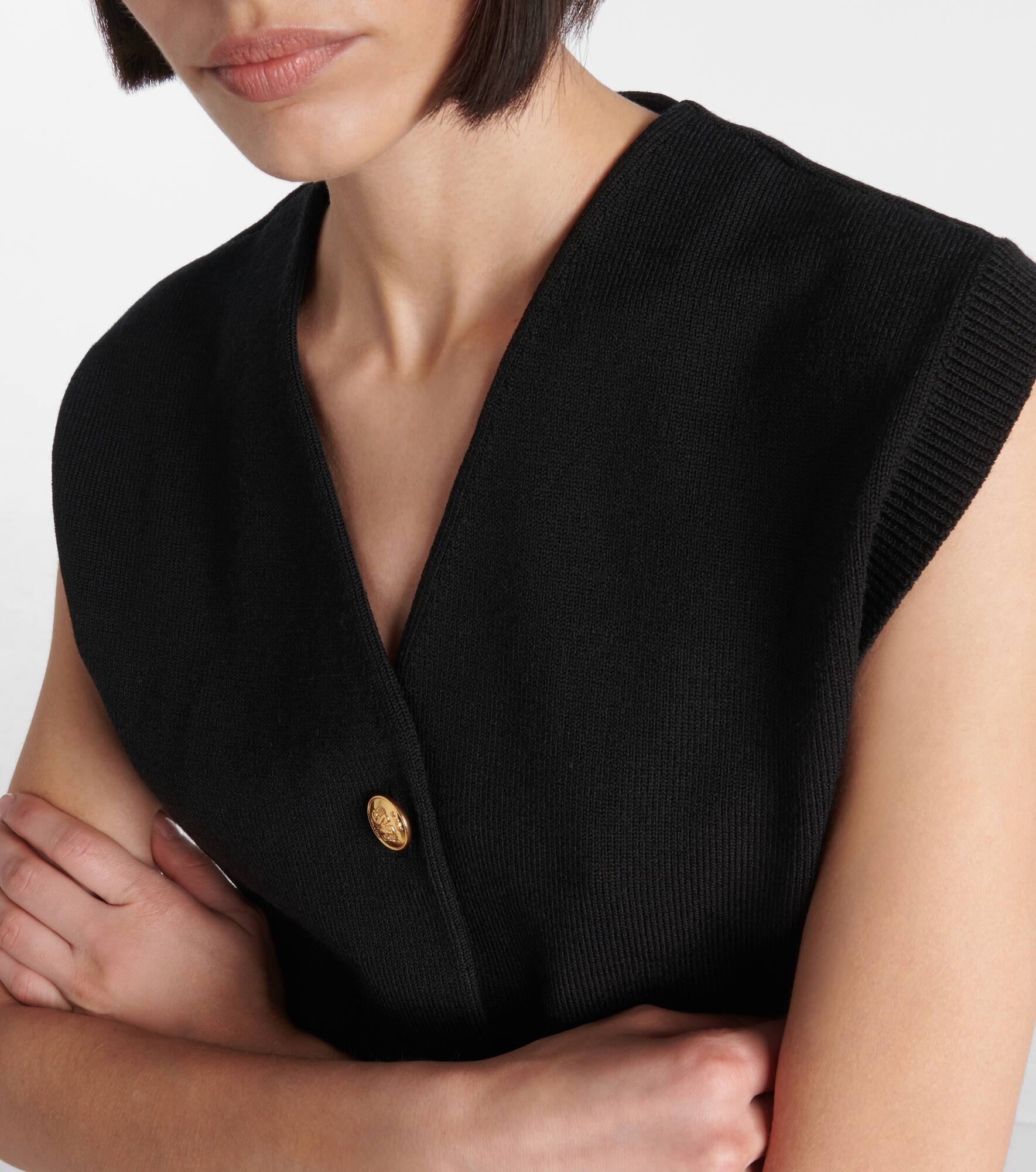 Sebright wool-blend sweater vest - 4