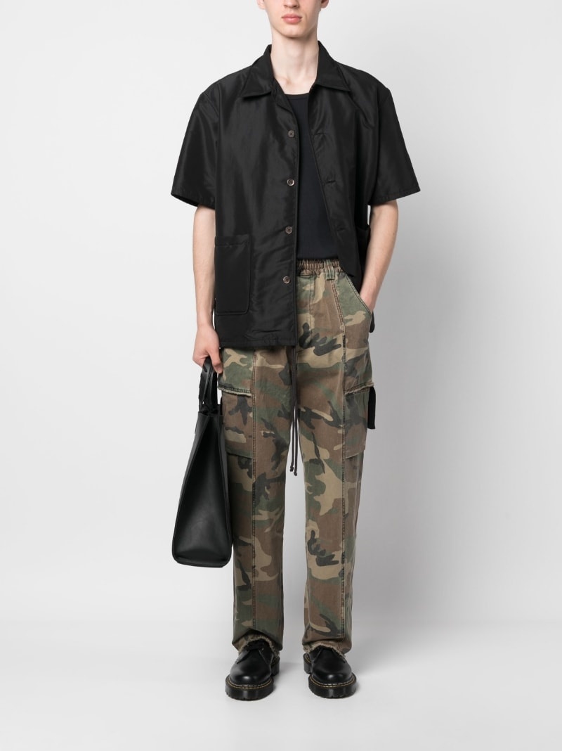camouflage-pattern straight-leg trousers - 2