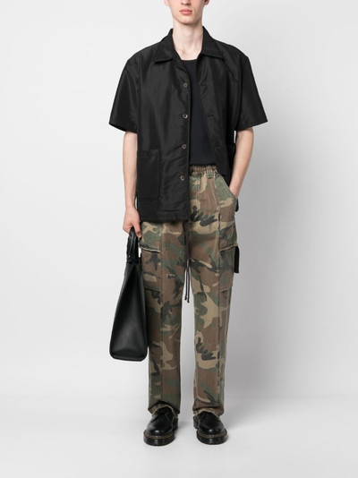 Song for the Mute camouflage-pattern straight-leg trousers outlook