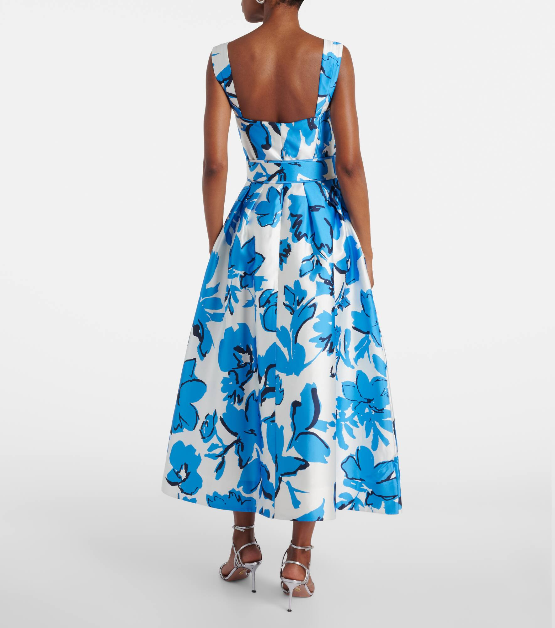 Sapphira belted floral midi dress - 3