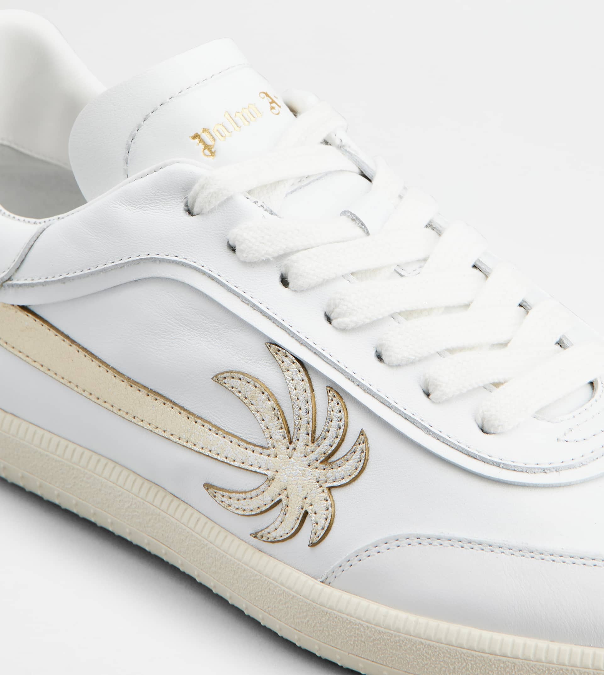 TOD'S TABS SNEAKERS PALM ANGELS IN LEATHER - WHITE, GOLD - 5
