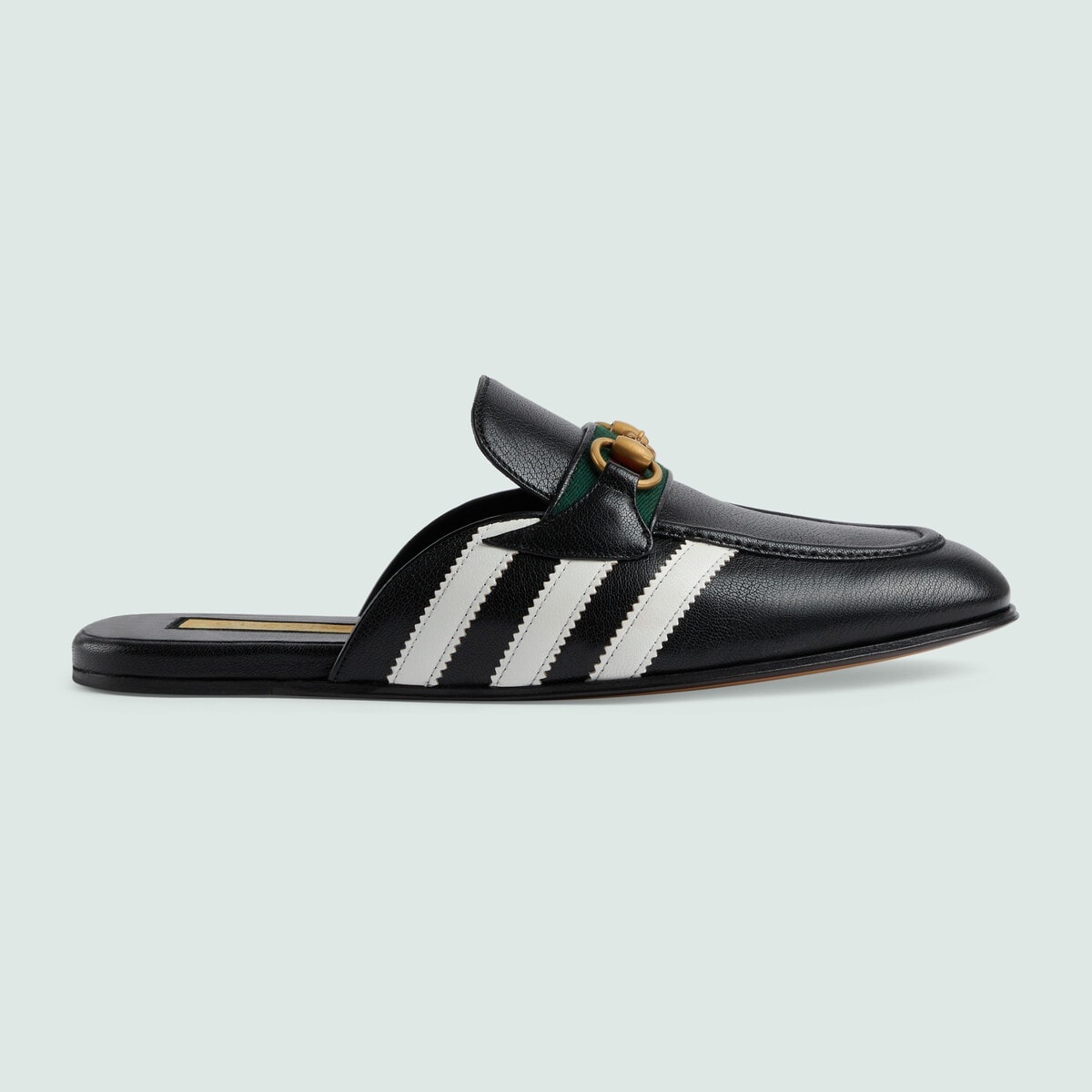 GUCCI adidas x Gucci men's slipper with Horsebit | REVERSIBLE