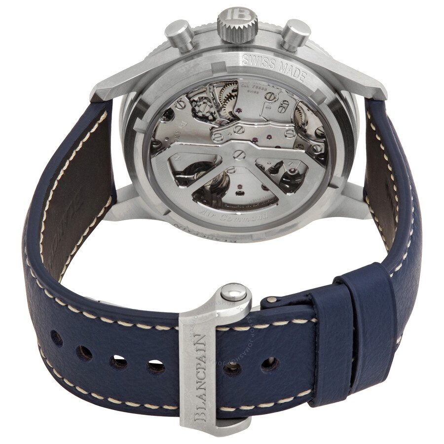 Blancpain Air Command Chronograph Automatic Blue Dial Men's Watch AC02 12B40 63B - 3