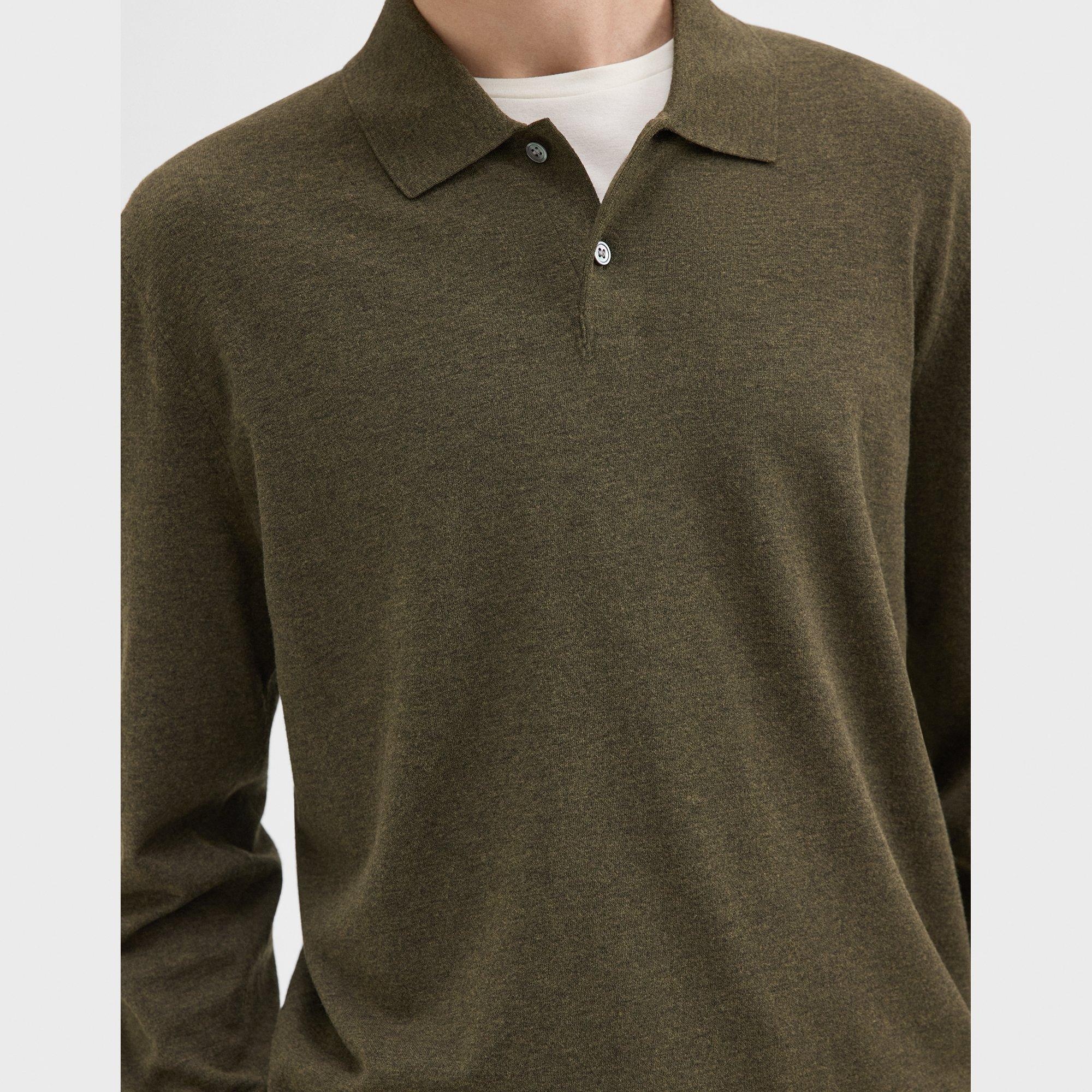 Goris Long-Sleeve Polo Shirt in Light Bilen - 5