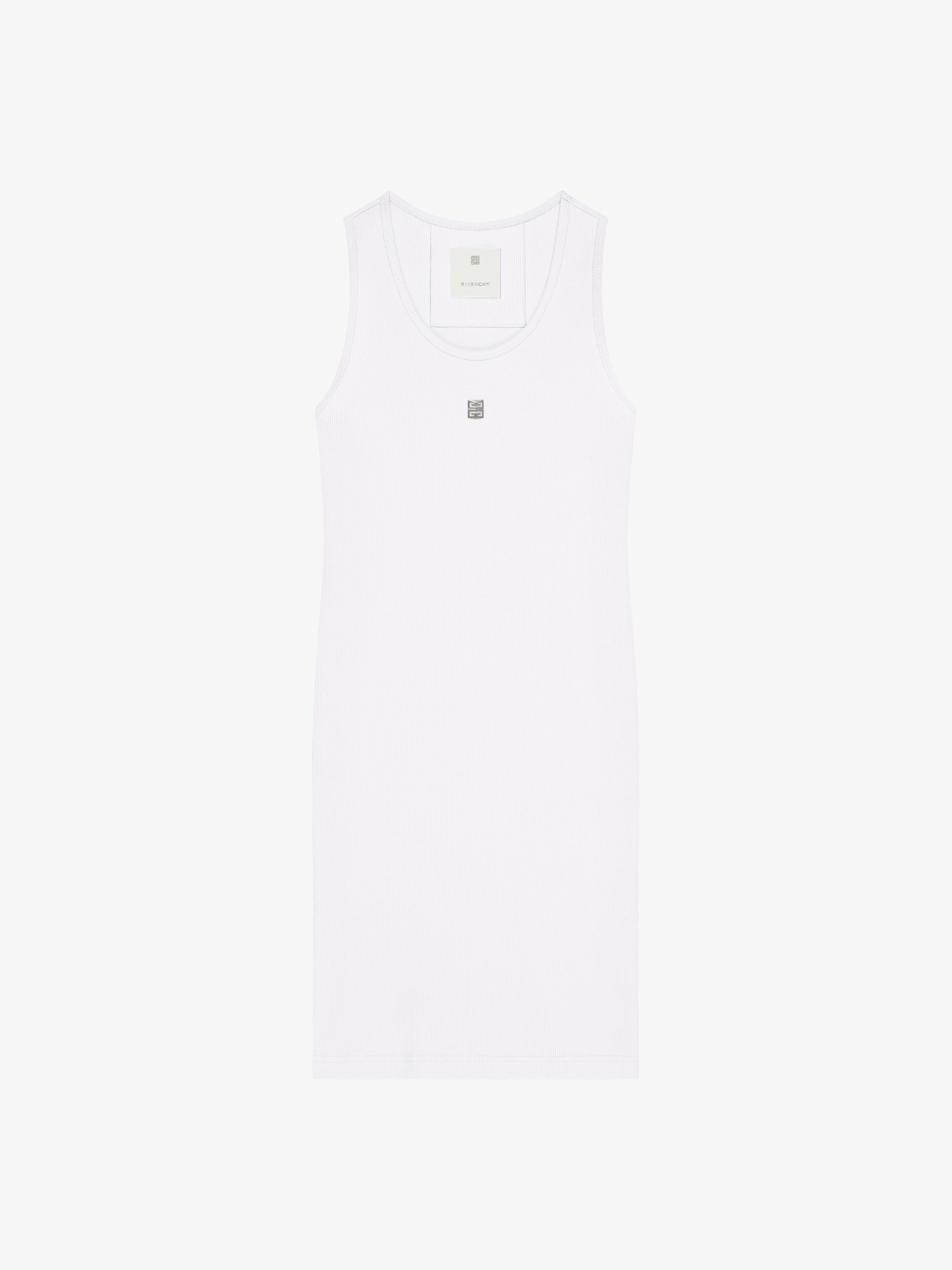 TANK DRESS IN COTTON WITH 4G DETAIL - 1