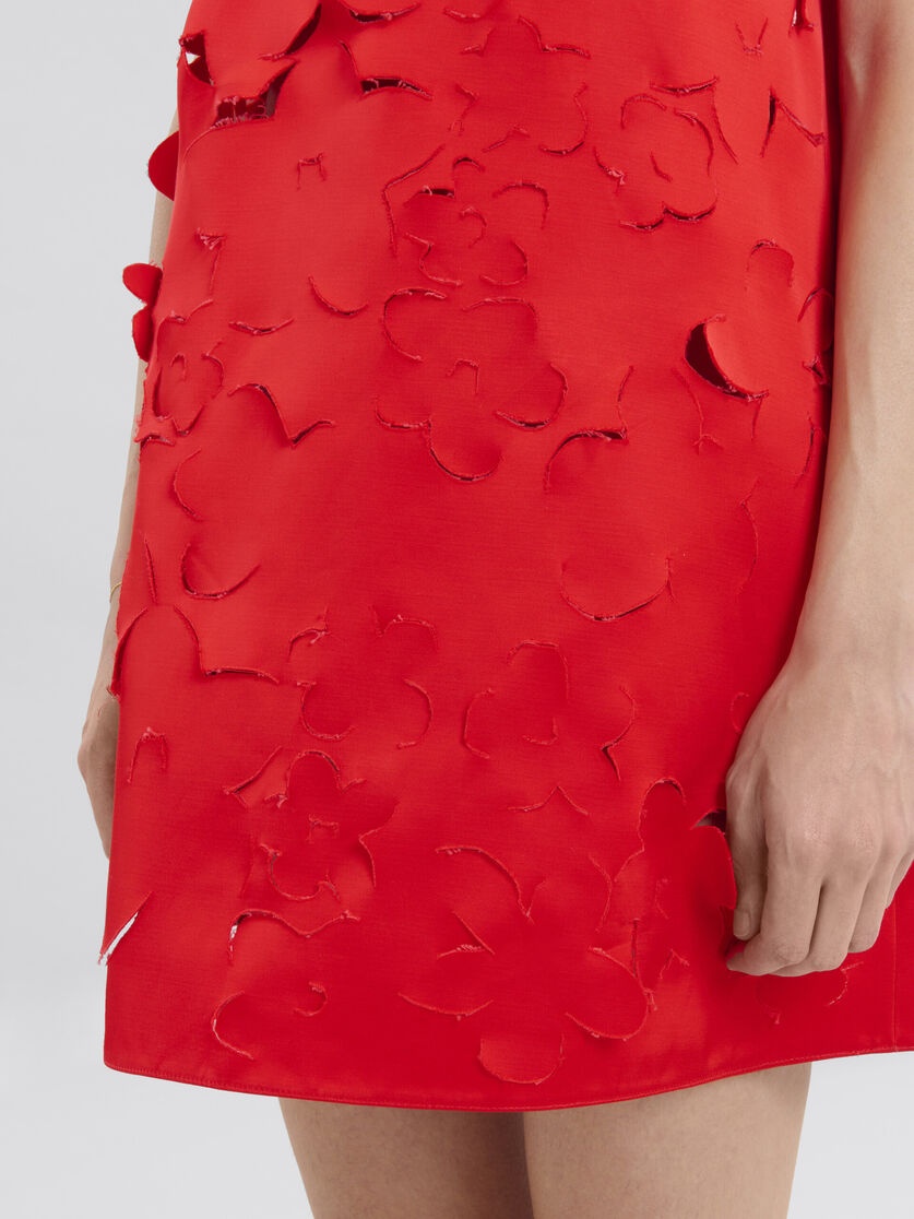 【送料&関税込】Marni Cut Out Detail Flared Duchess Satin Dr Flared duchess satin dress with cut out detail | Marni