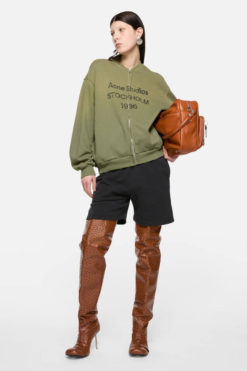 Acne Studios Zip-up cardigan - Olive green outlook
