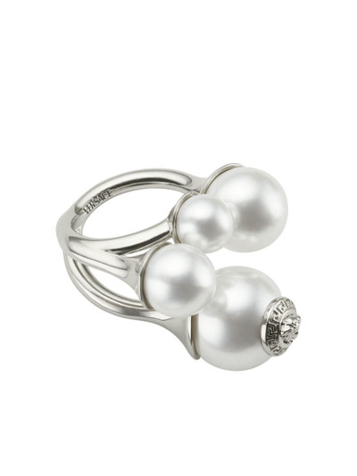 VERSACE Medusa faux-pearl ring outlook