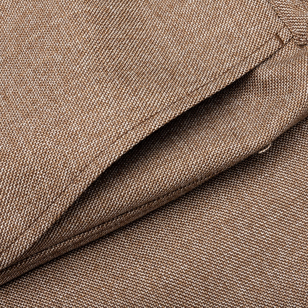MARNI TROPICAL WOOL TROUSERS - RAW SIENNA - 4
