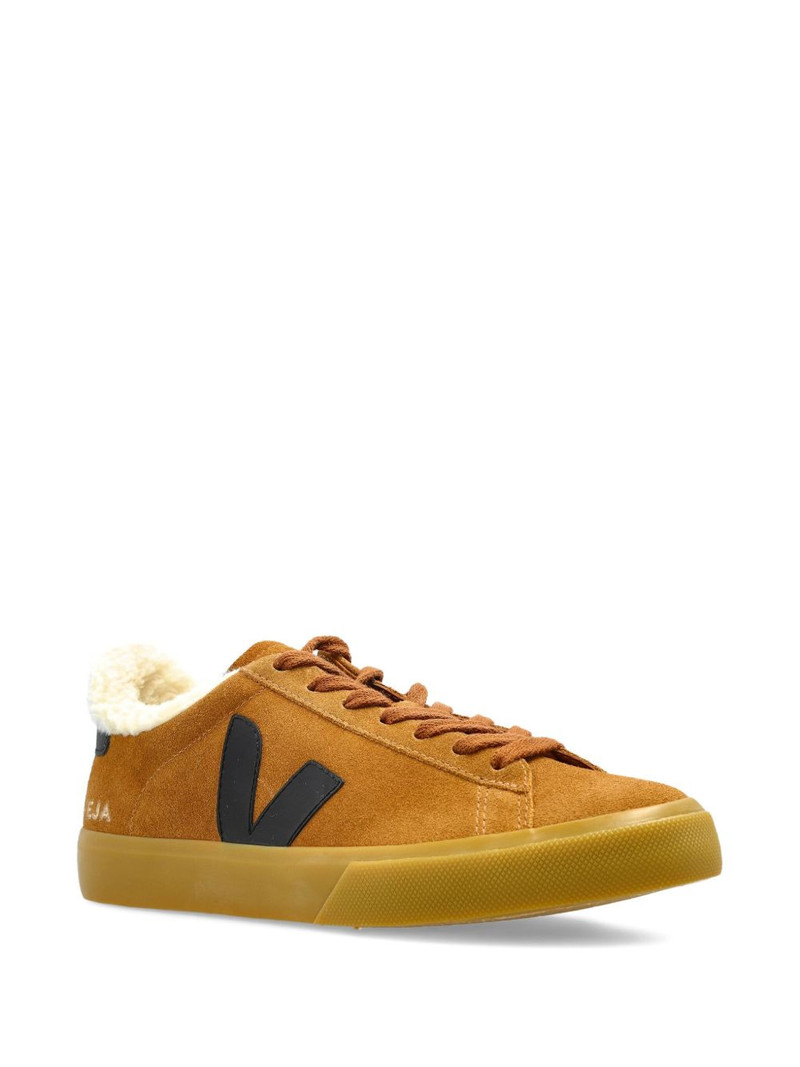 VEJA suede leather V-logo sneakers outlook