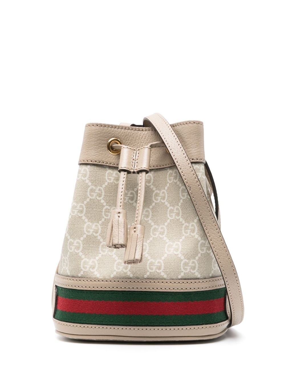 mini Ophidia canvas bucket bag - 1
