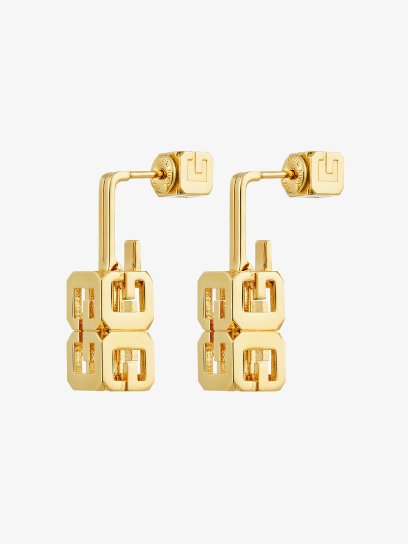 G CUBE EARRINGS IN METAL 5