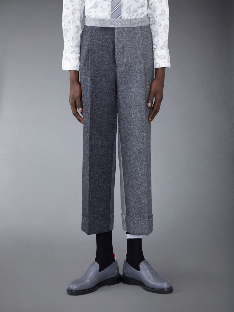 Fun-Mix Shetland Frayed Classic Single Pleat Trouser 1