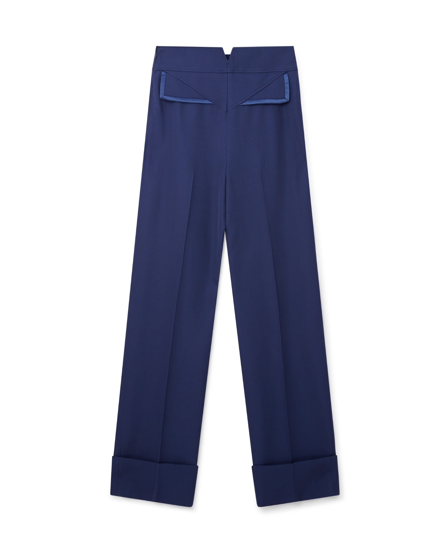 Navy Waist Panel Trousers - 2