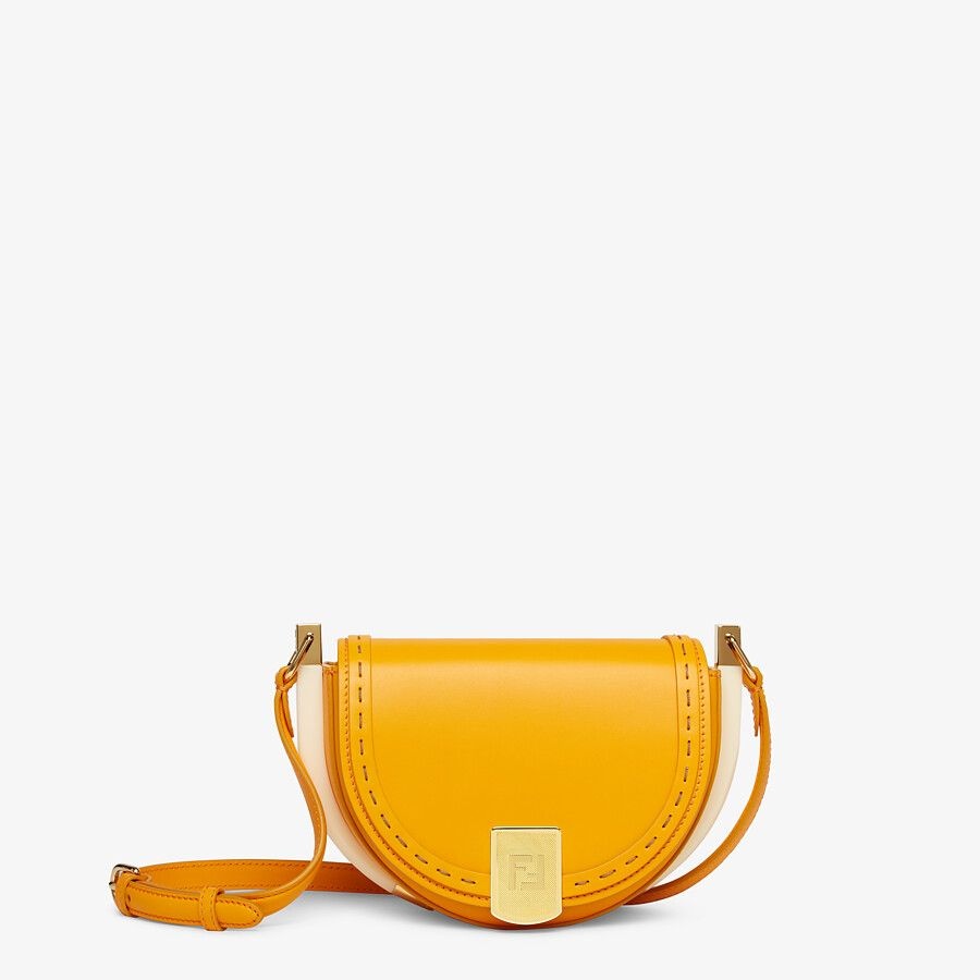 Orange leather bag - 1