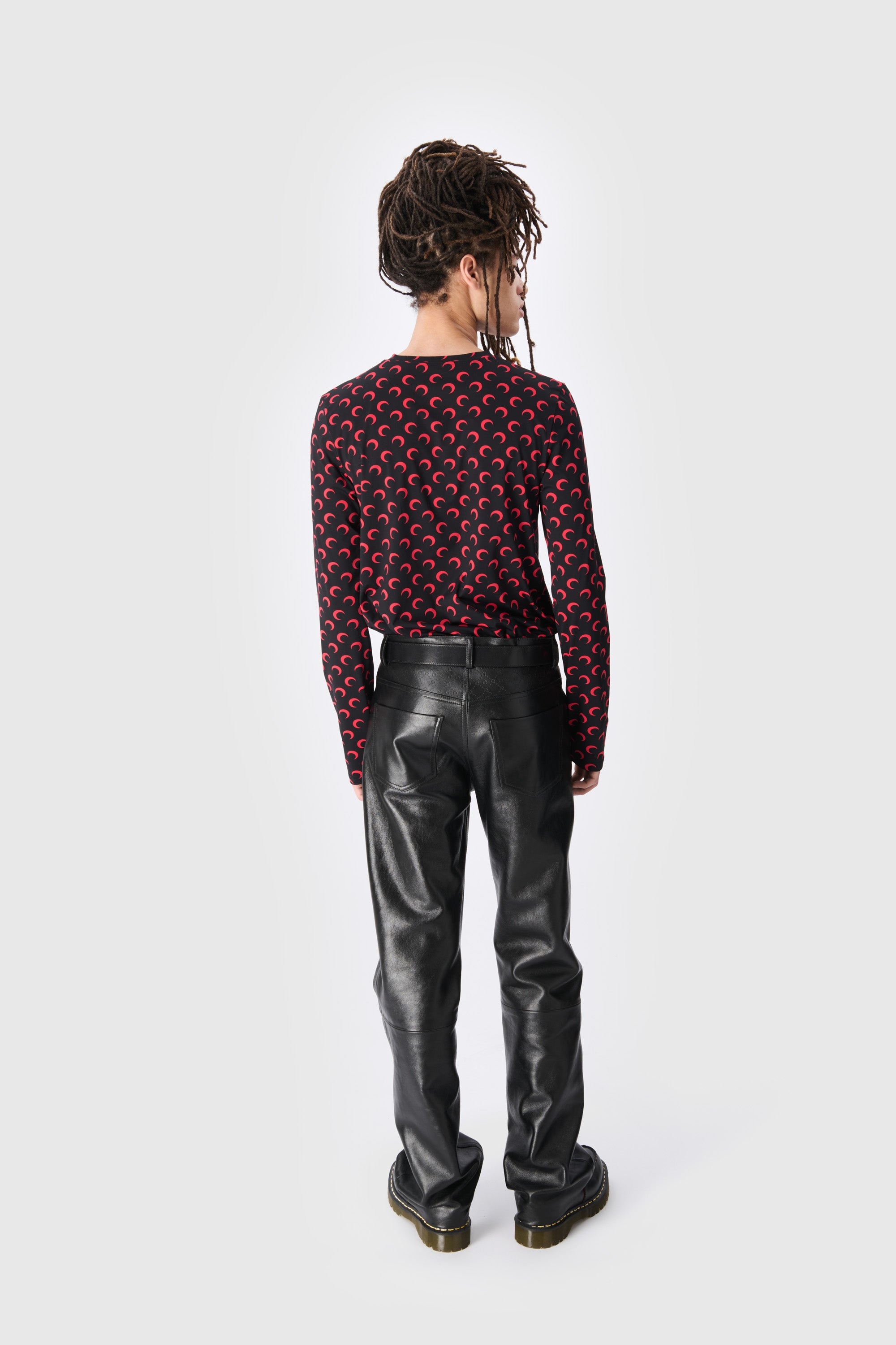 Moon Printed Jersey Second Skin Regular Top - 2