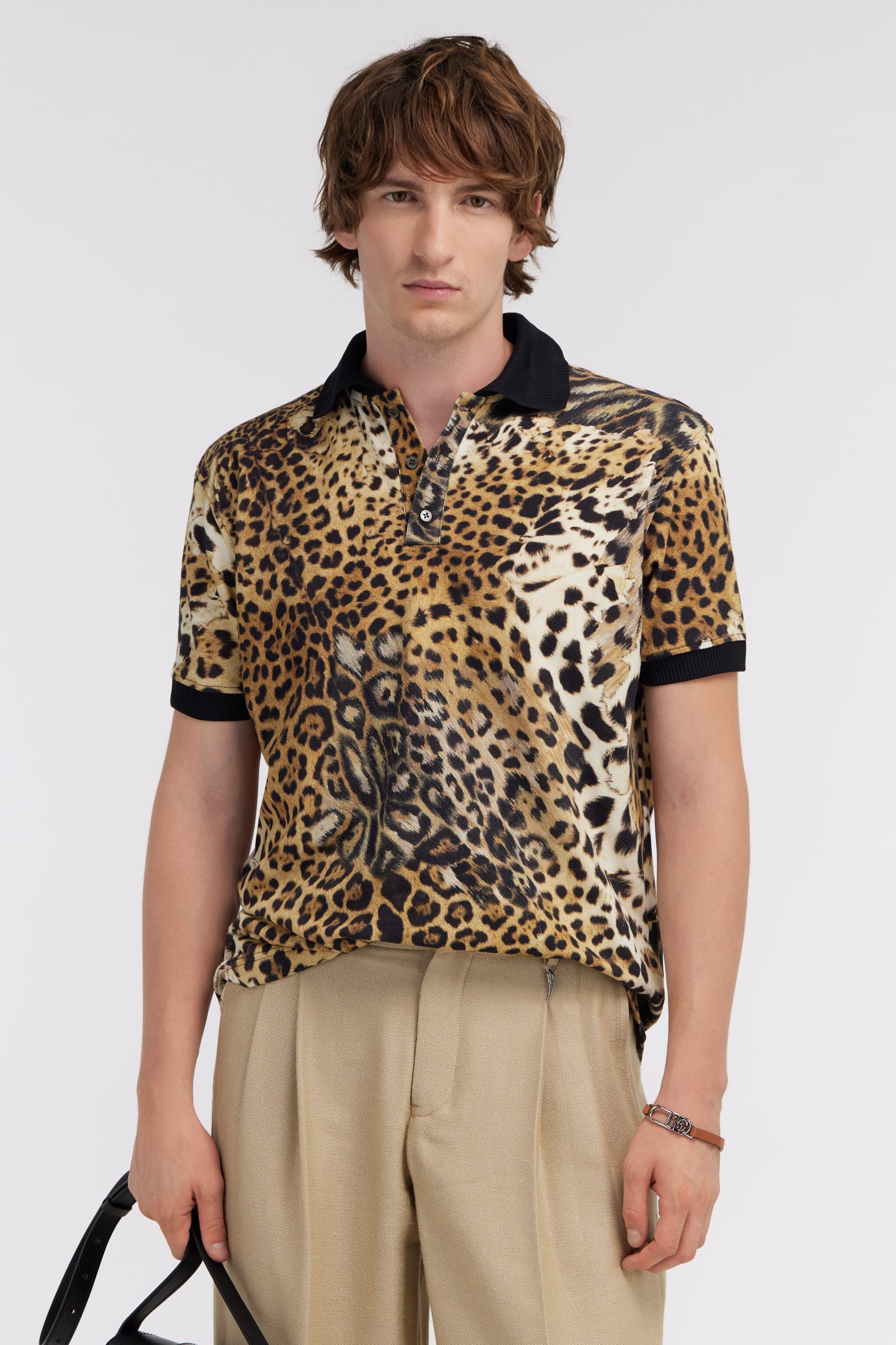 Polo with Jaguar Skin print - 3