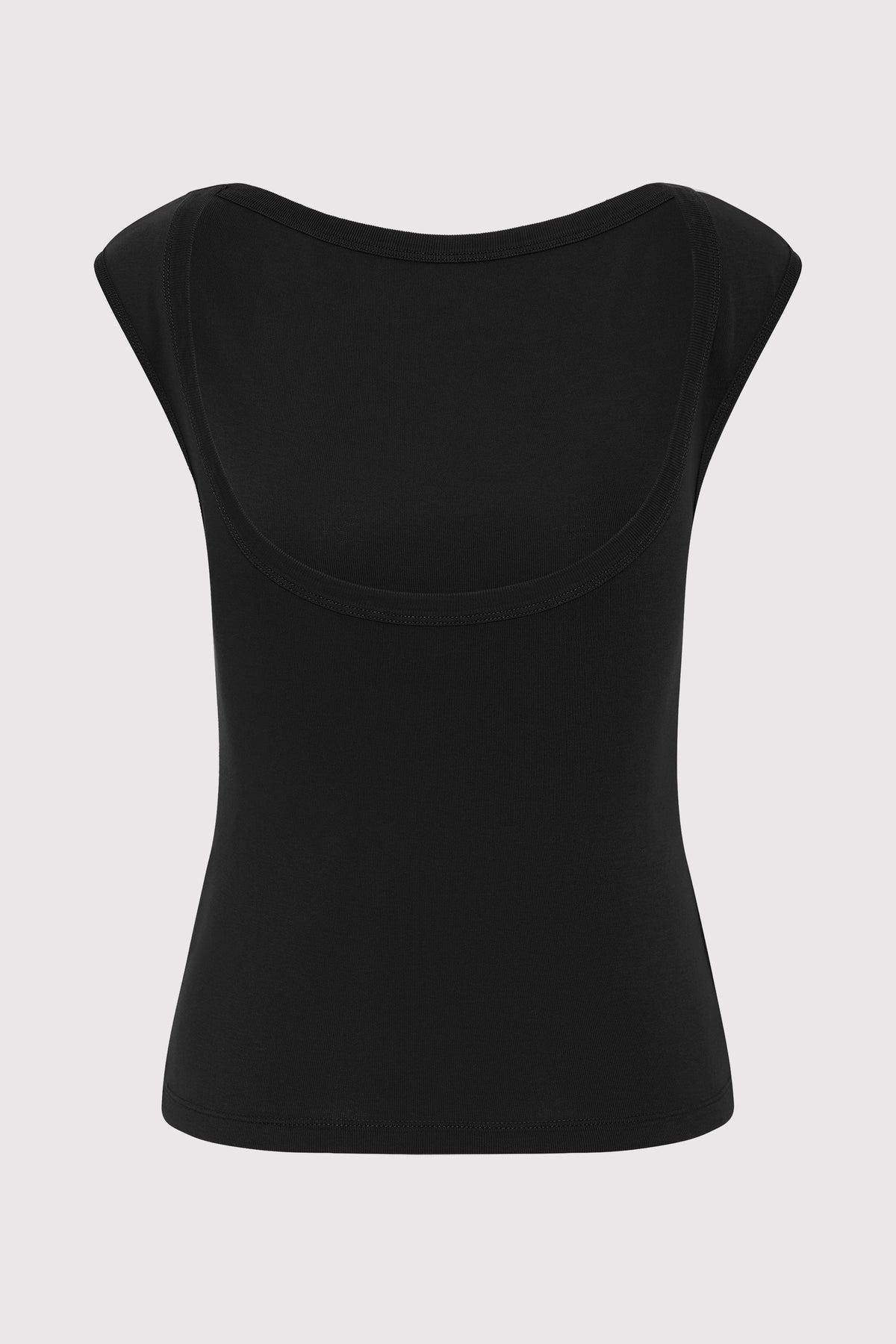 Organic Cotton Ballerina Top - Jet Black - 8
