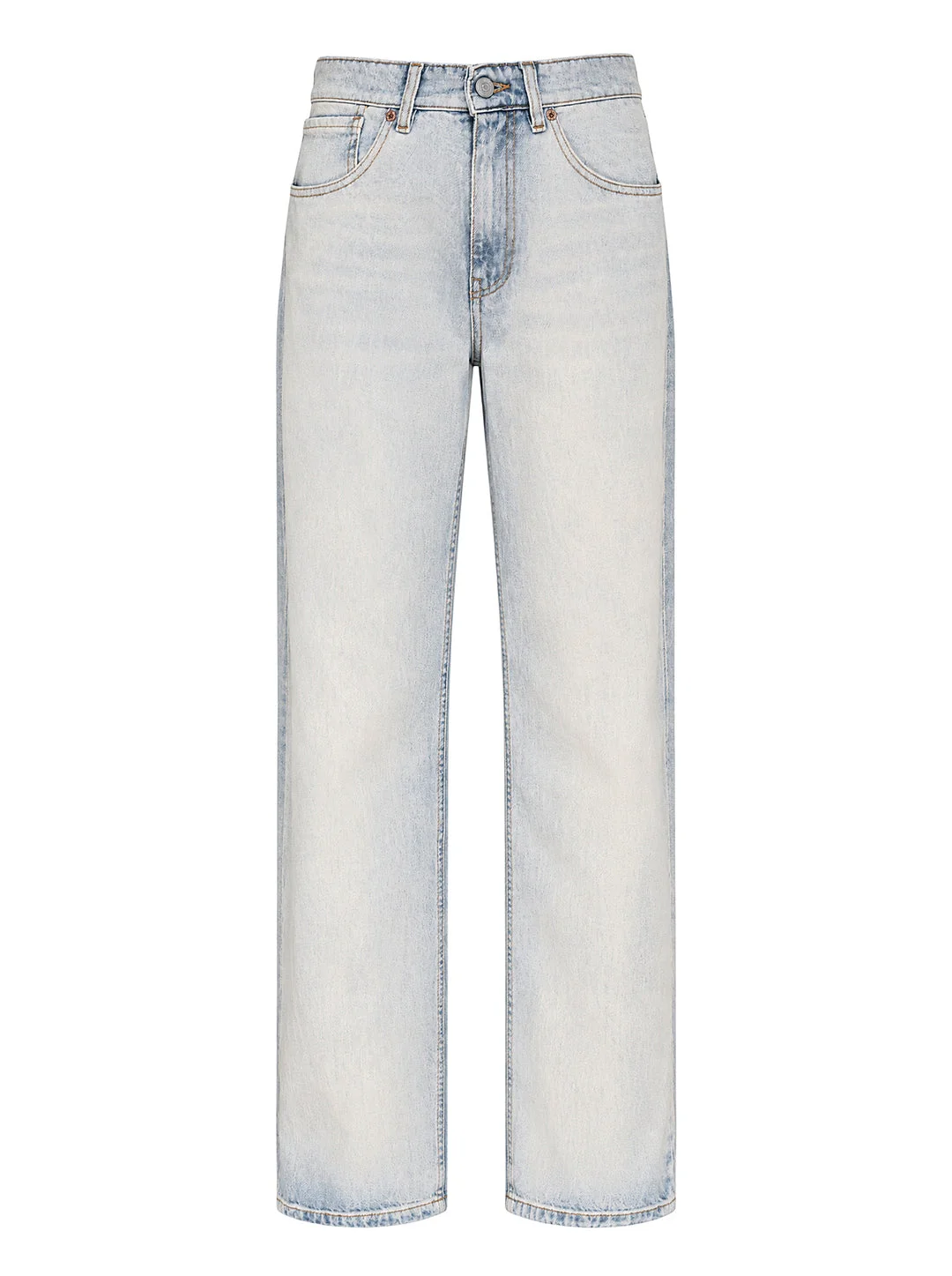 Bleached Blue Denim Jeans - 1