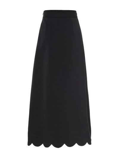 Miu Miu scallop-hem skirt outlook