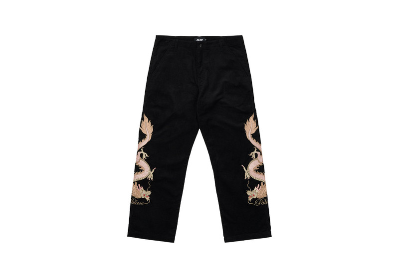 DOUBLE DRAGON TOUR PLAIN PANT BLACK - 1