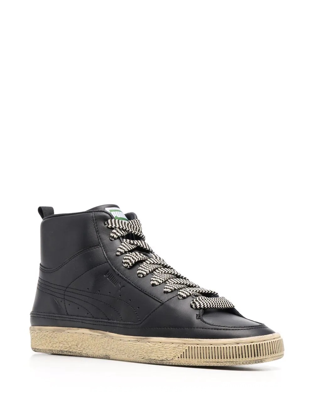 logo-embossed high-top sneakers - 2