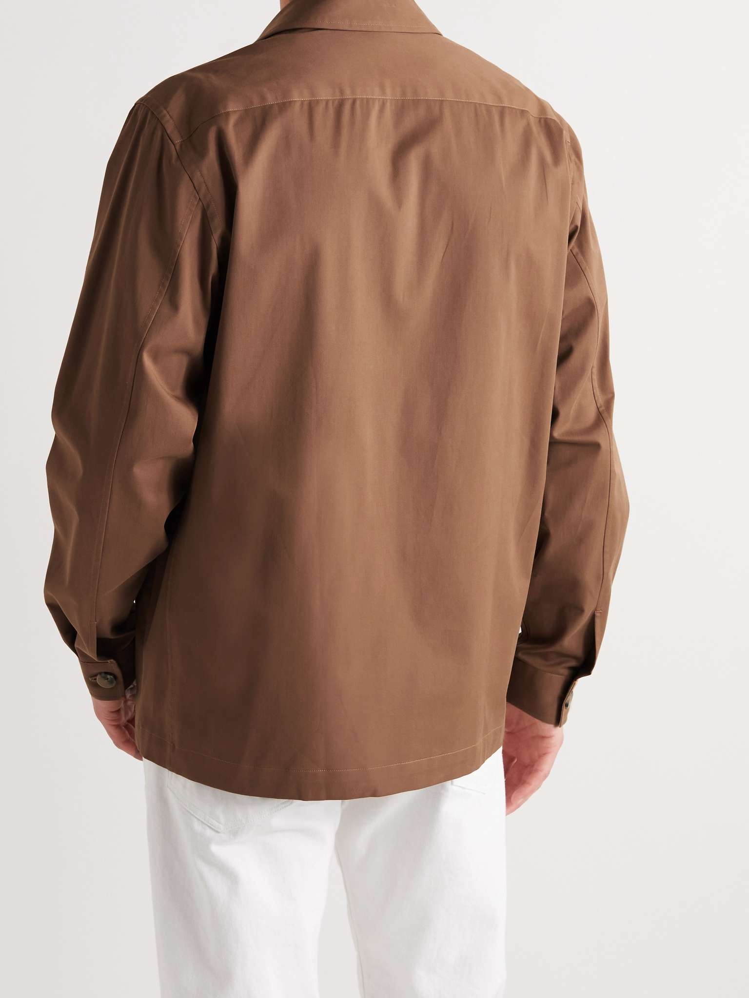 Stretch Organic Cotton-Twill Overshirt - 4