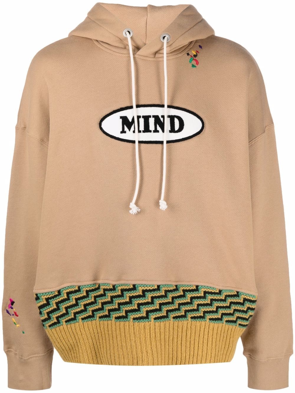 x Missoni patch-detail knitted hoodie - 1