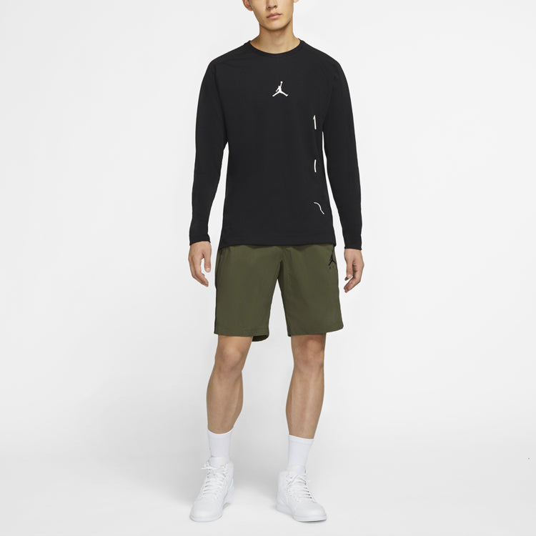 Air Jordan Air Athleisure Casual Sports Long Sleeves T-shirt Black DB4367-010 - 3