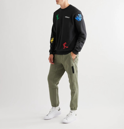 adidas Originals + Disney Goofy Appliquéd Loopback Cotton-Jersey Sweatshirt outlook