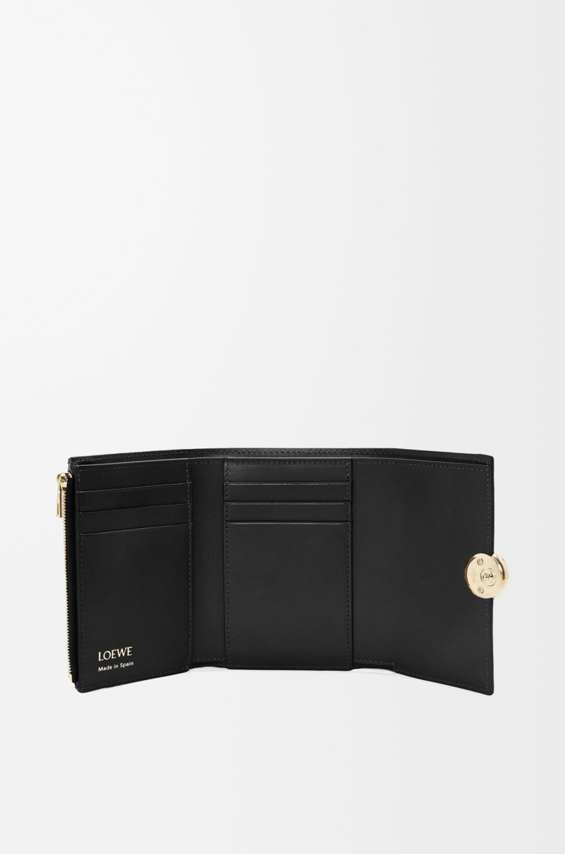 Loewe Pebble small vertical wallet in shiny nappa calfskin outlook