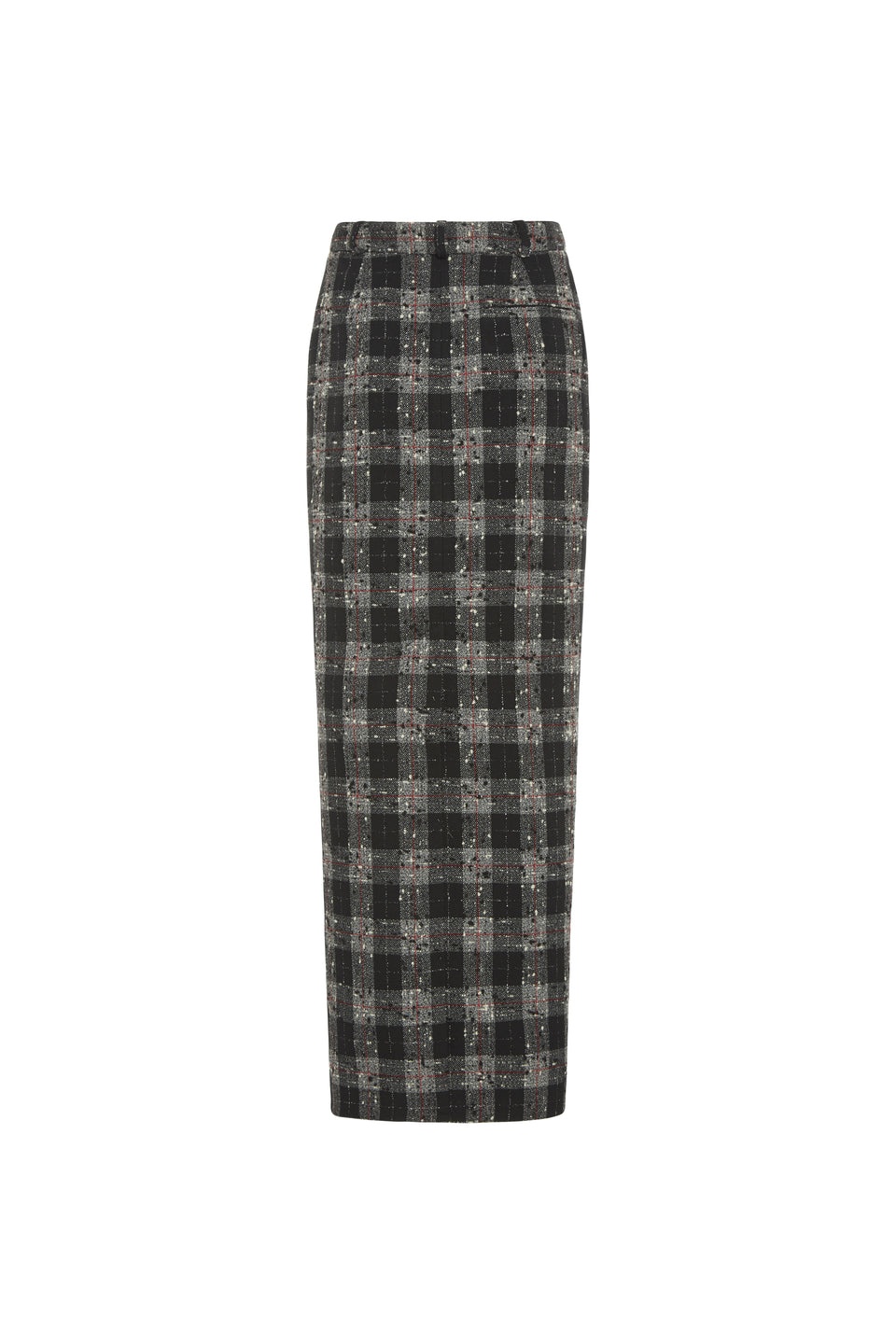 CHECKED LUREX WOOL LONG SKIRT - 2