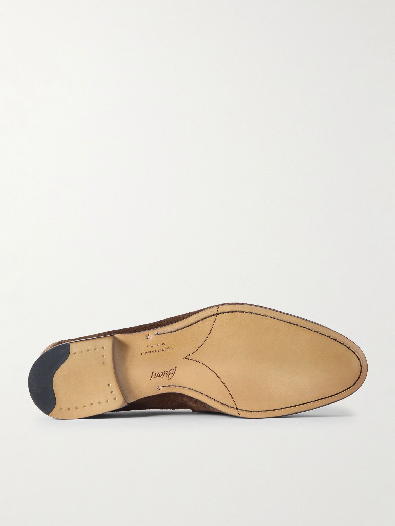 Appia Suede Penny Loafers Taupe - 3