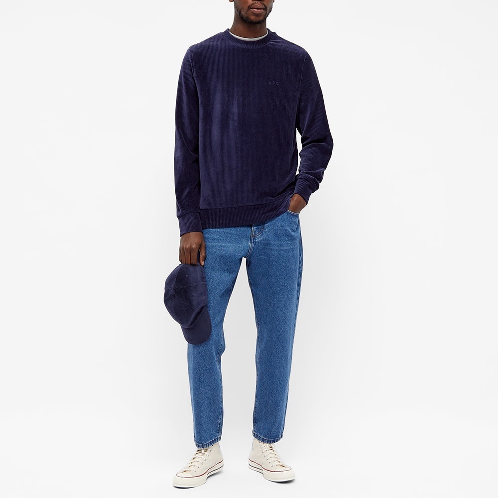 A.P.C. Remy Corduroy Crew Sweat - 7