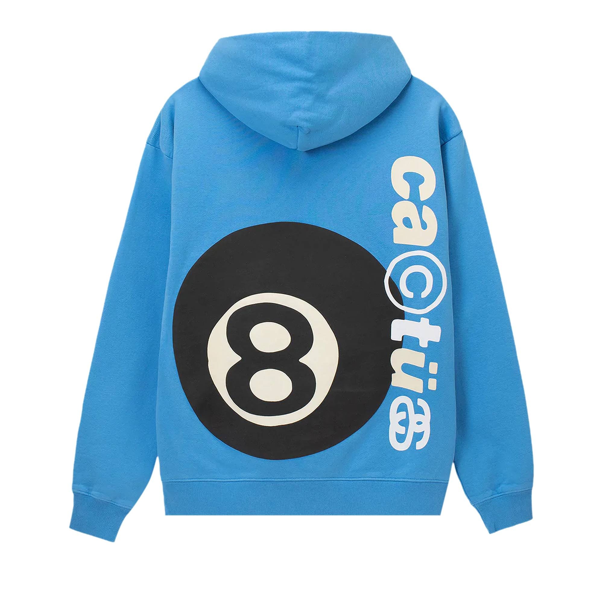 Stussy x Cactus Plant Flea Market 8 Ball Pigment Dyed Hoodie 'Blue' - 2