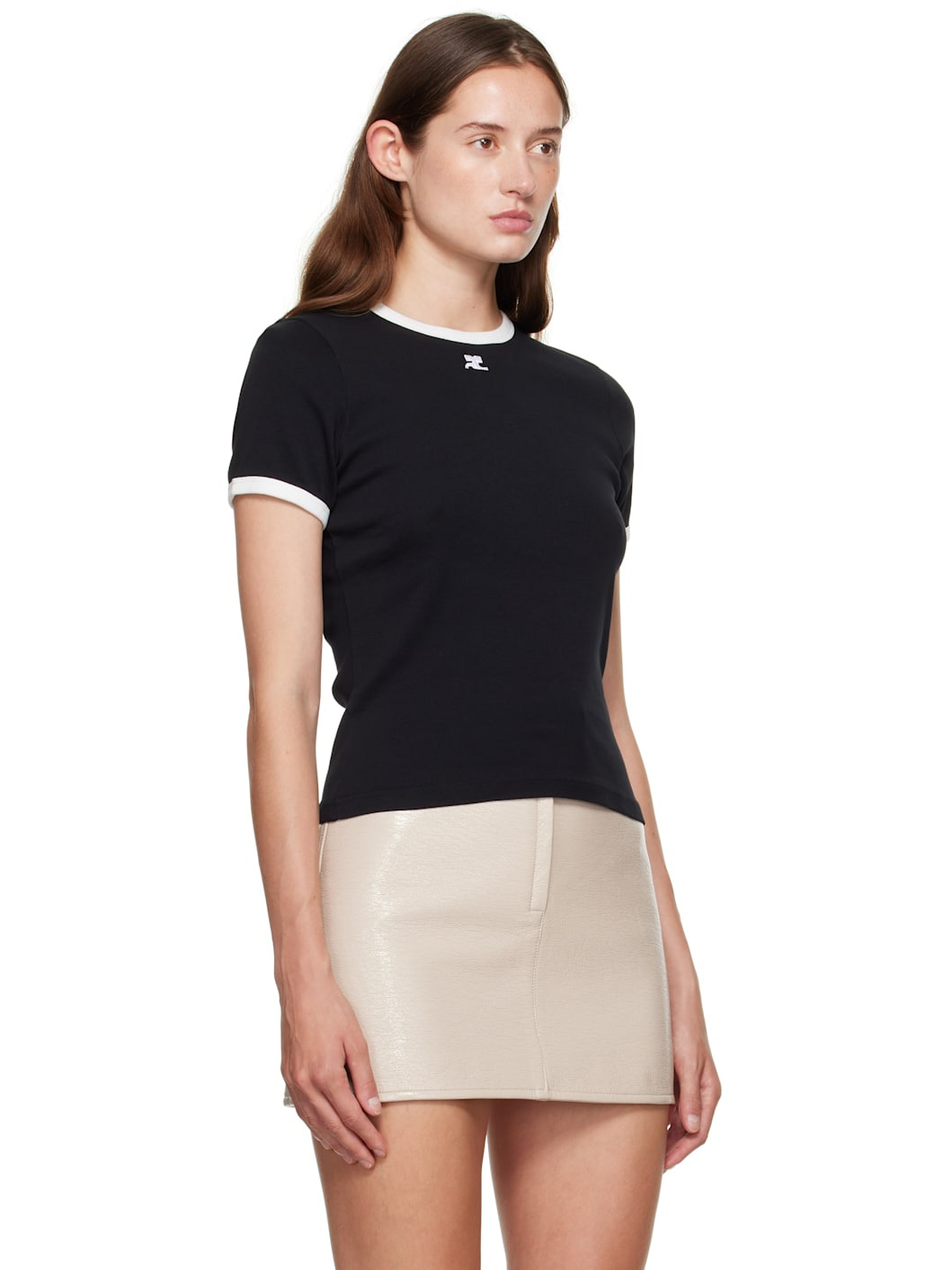 Black Signature Contrast T-shirt - 2
