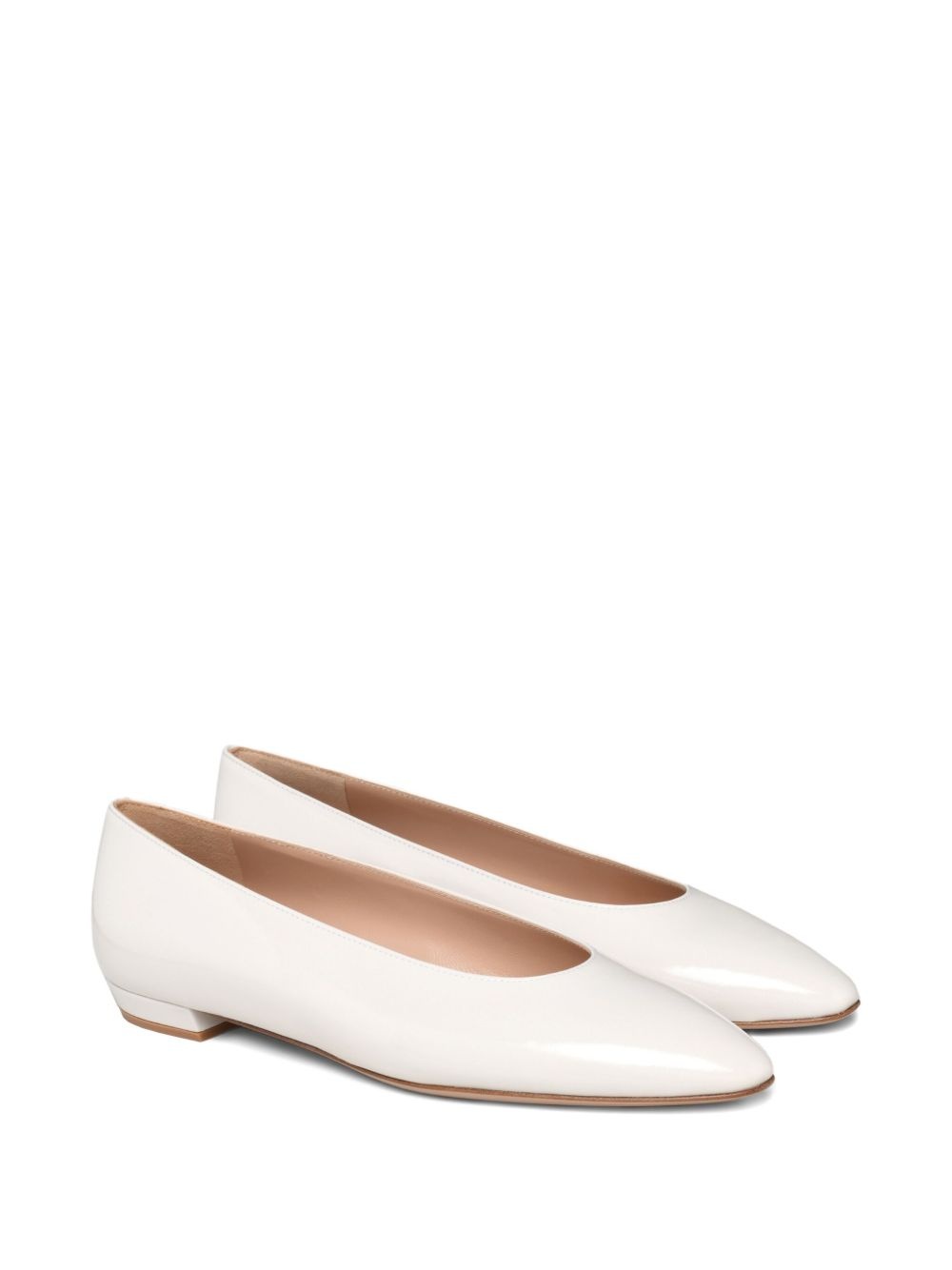 leather ballerina shoes - 2