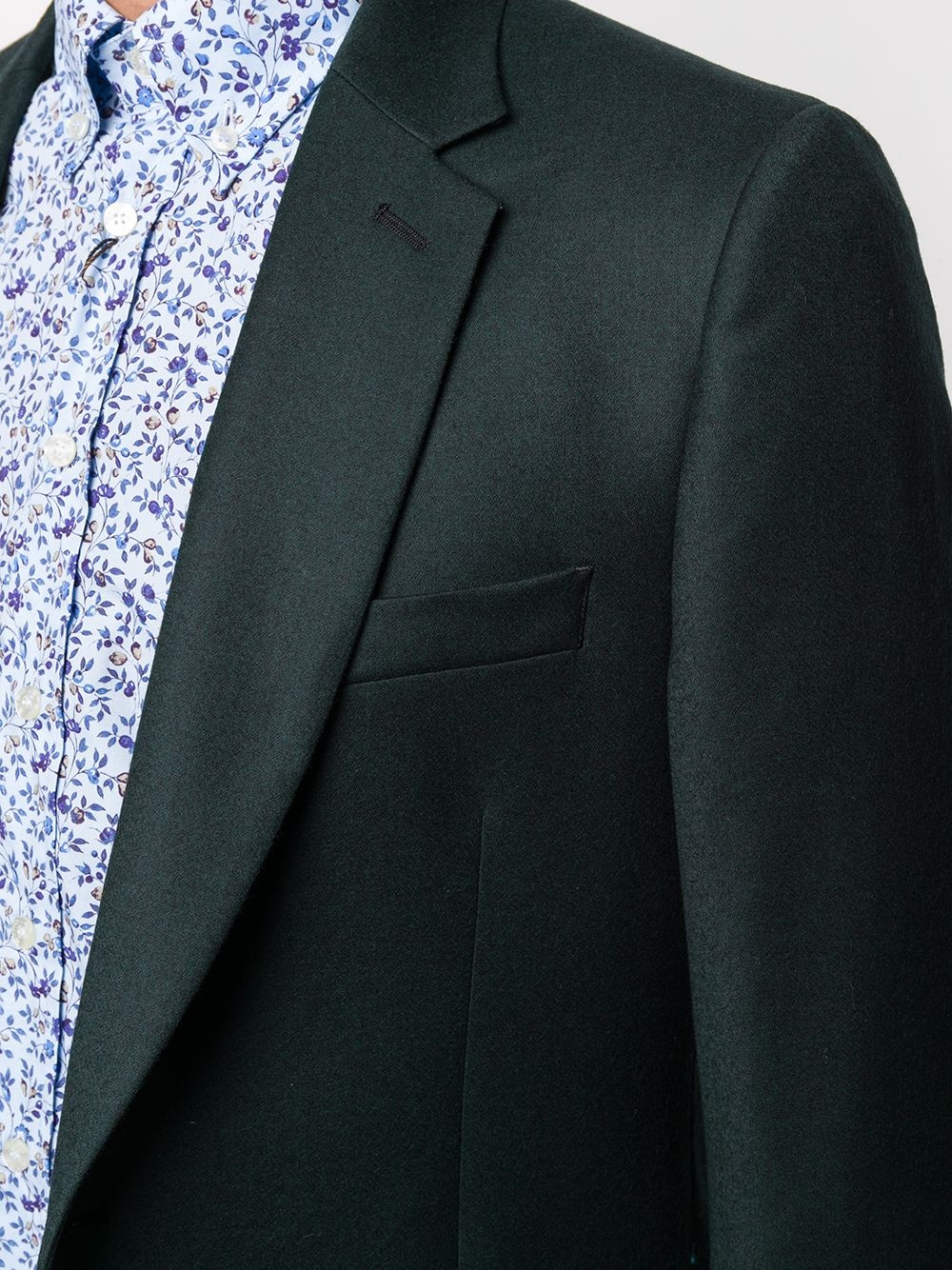 notched-lapels single-breasted blazer  - 5