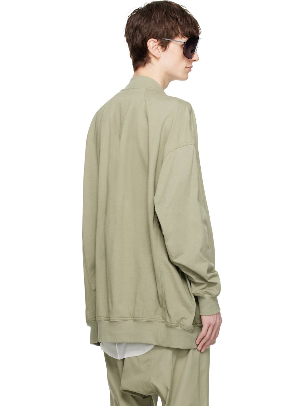 Green Hollywood Jumbo Flight Bomber Jacket - 3