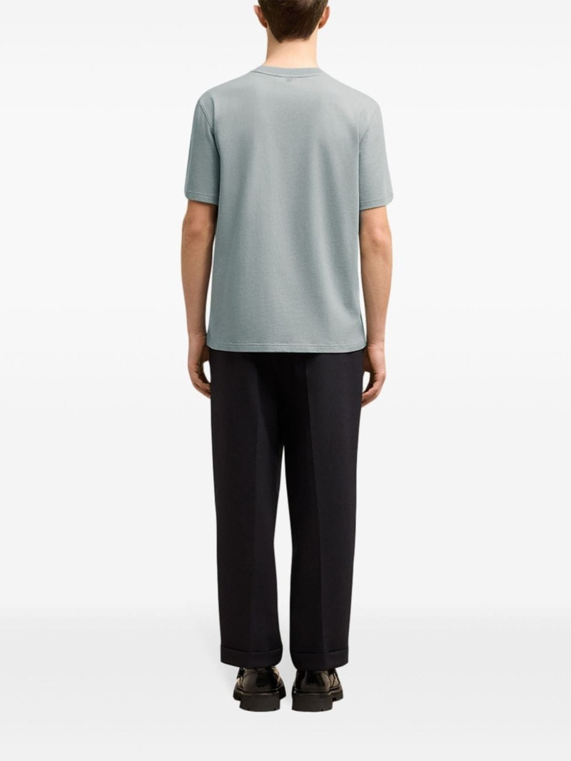 logo-debossed organic-cotton T-shirt 4