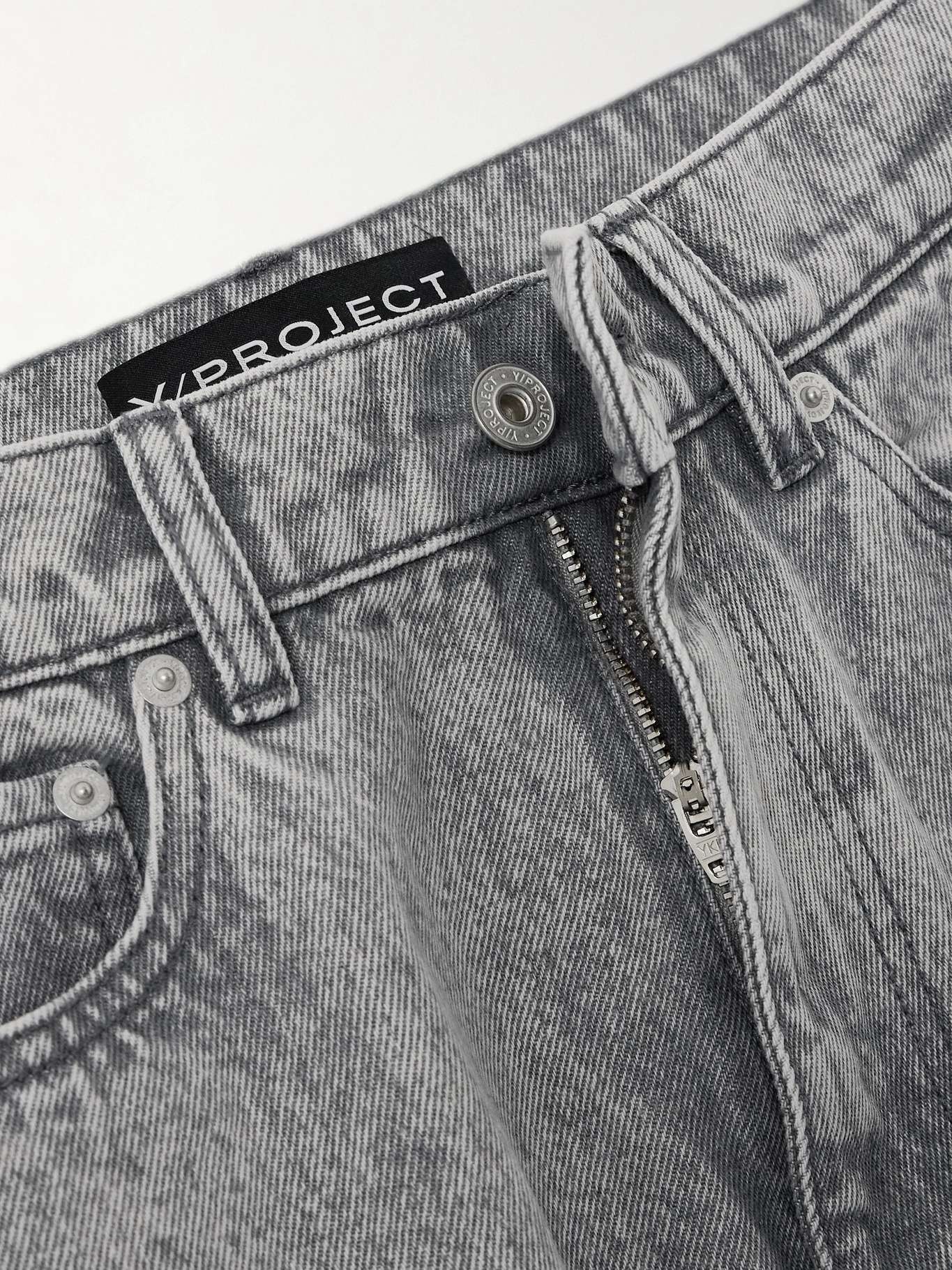 Snap Off Chap convertible high-rise organic straight-leg jeans - 4