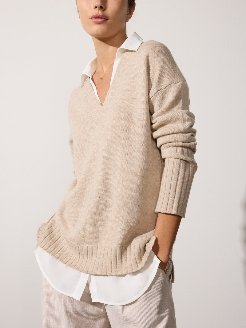 The Tatum Layered V Neck Looker 1
