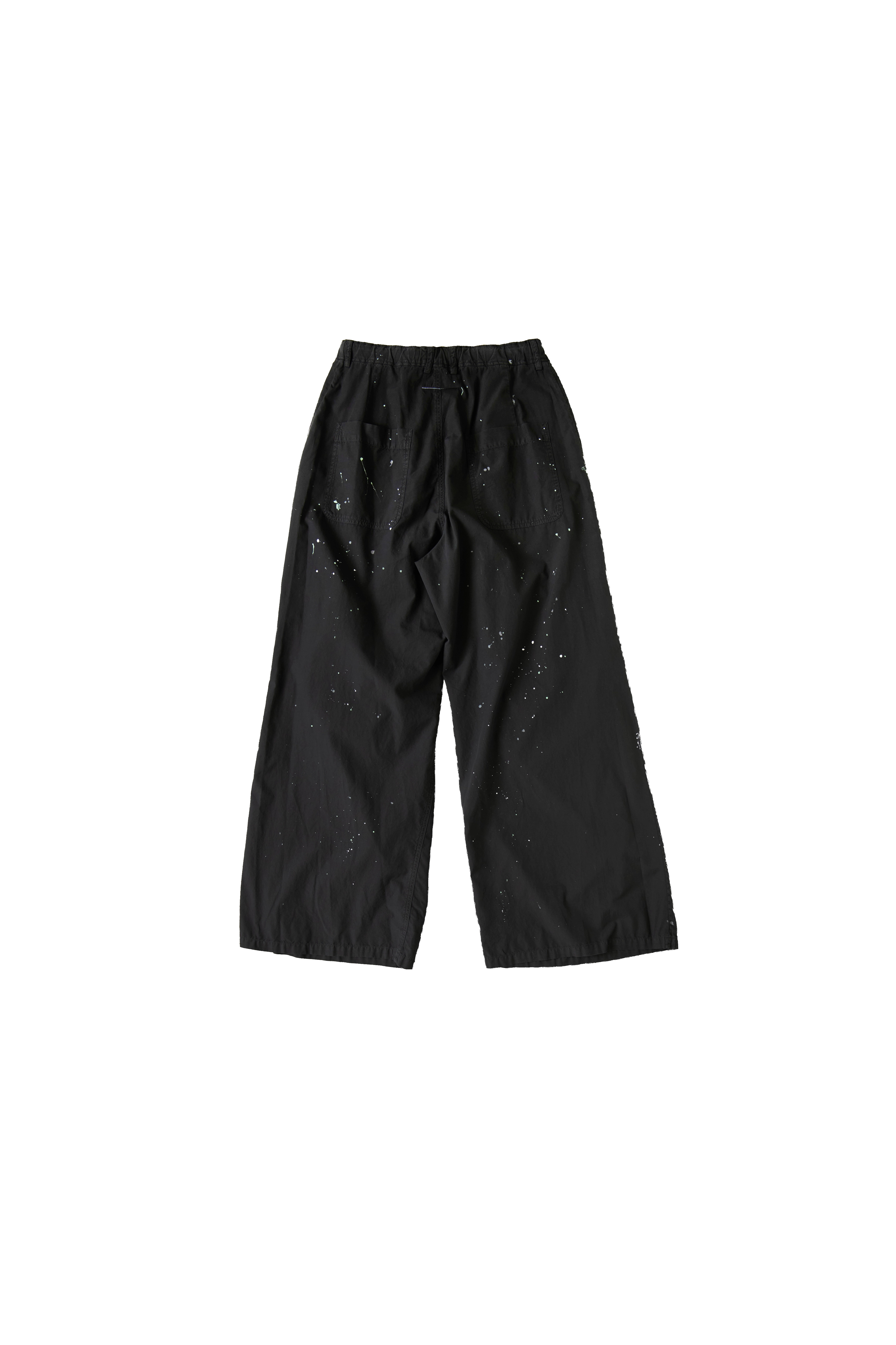 MM6 Maison Margiela Paint Splatter Cargo Pants Black - 2