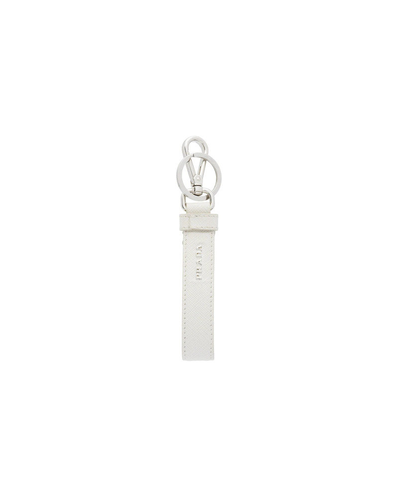 Prada Customized Saffiano leather keychain outlook