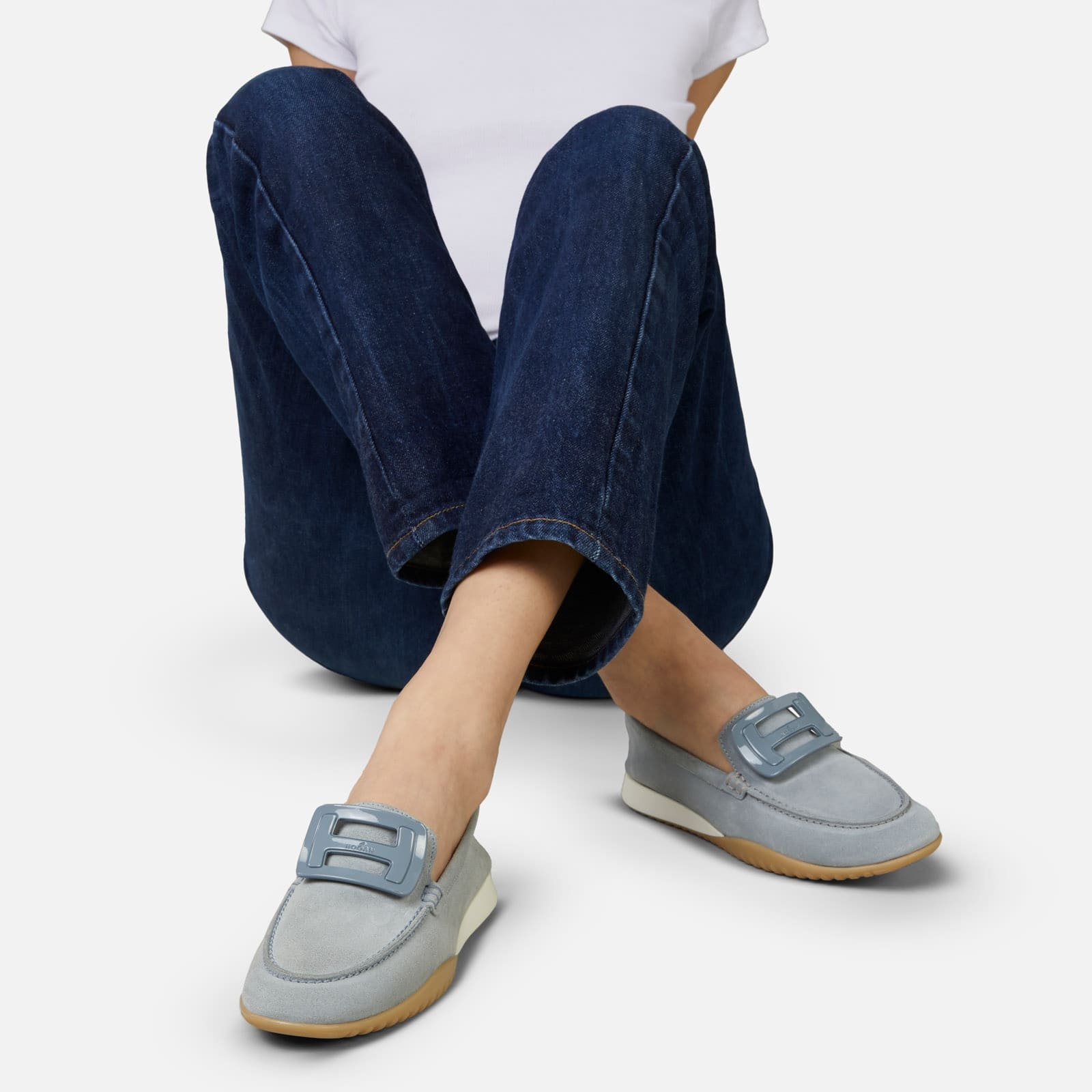 Hogan Olympia-Z Loafers Light Blue - 5