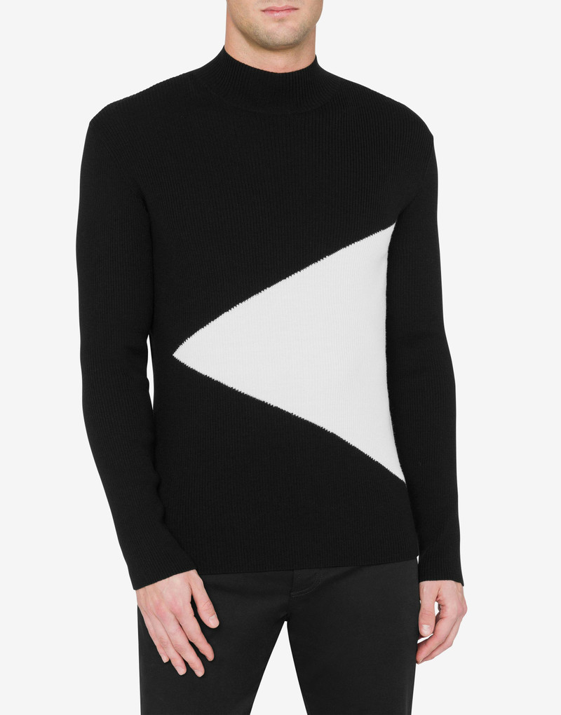Moschino MOSCHINO GRAPHIC TURTLE-NECK SWEATER outlook