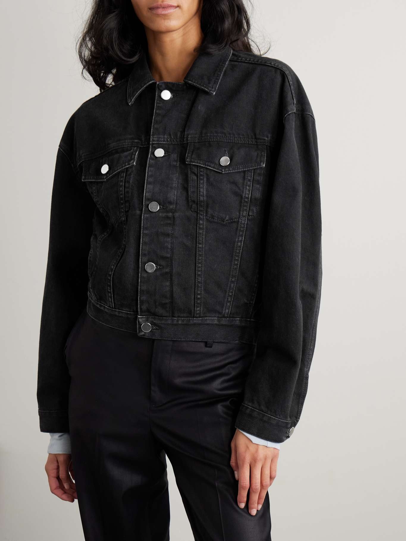 Dave denim jacket Dark gray - 3