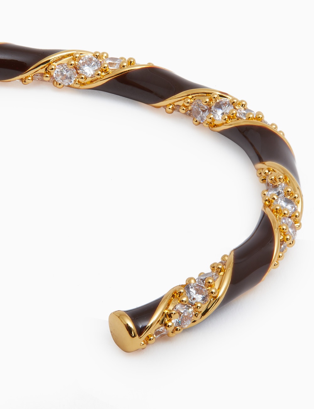 CANDY STRIPE PAVE CUFF - 4