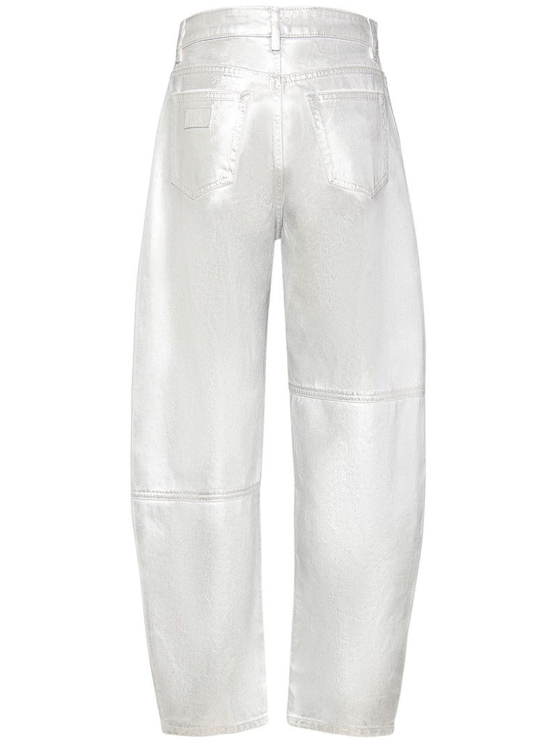 Foil coated denim jeans - 6