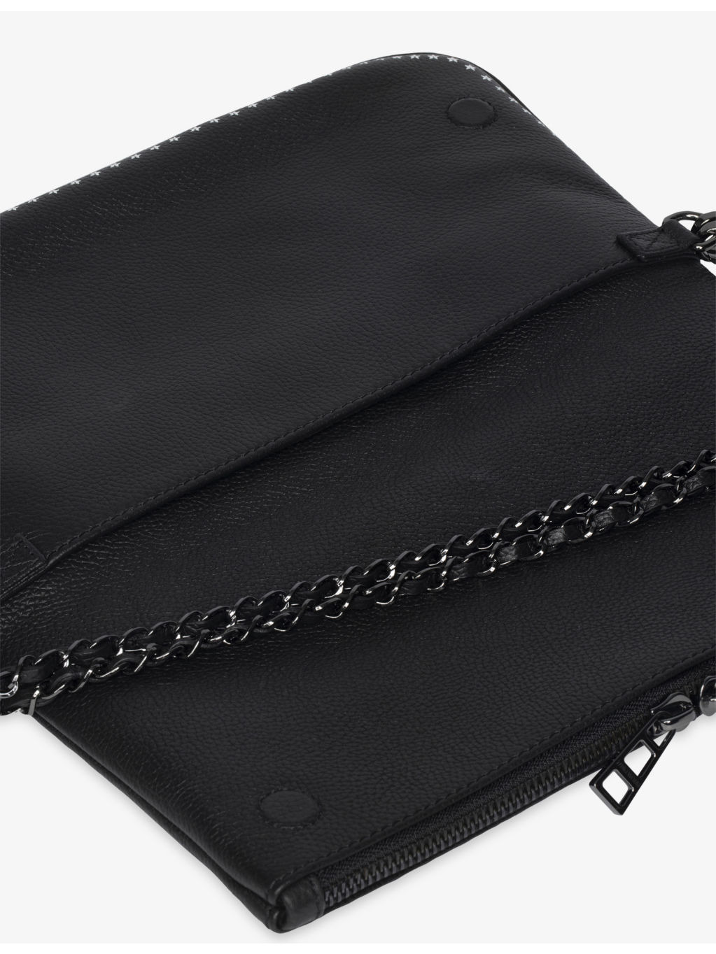 Rock Punch Leather Clutch Bag - 4